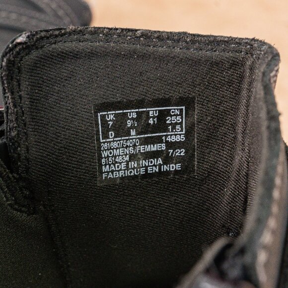 Clarks Women Maye Black Leather Strap Zip Ankle Boots sz 9.5US EUR41 - Picture 7 of 8